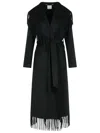 Simkhai 'carrie' Black Wool Blend Coat In Black
