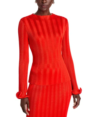 SIMKHAI CARYS MOCK NECK SWEATER