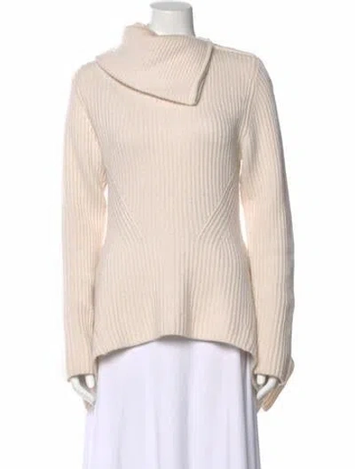 Pre-owned Simkhai Cashmere Cowl Neck Sweater In Neutral