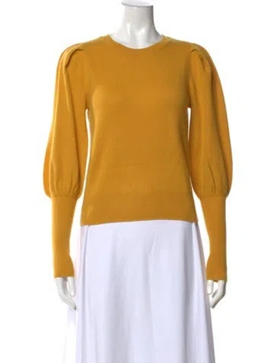 Pre-owned Simkhai Cashmere Crew Neck Sweater In Yellow