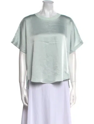 Pre-owned Simkhai Cashmere Crew Neck T-shirt In Green