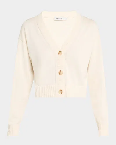 Simkhai Cashmere Cropped Cardigan In Ivory