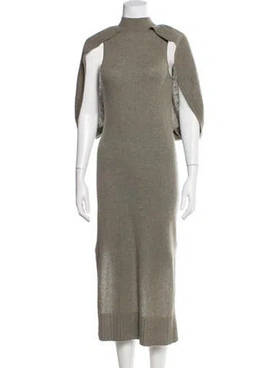 Pre-owned Simkhai Cashmere Long Dress In Green