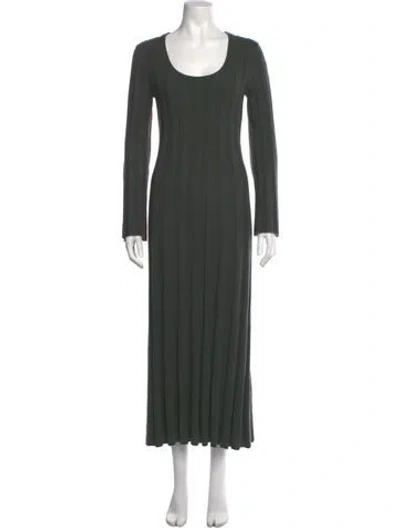 Pre-owned Simkhai Cashmere Long Dress In Green