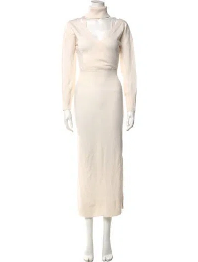 Pre-owned Simkhai Cashmere Long Dress In Neutral