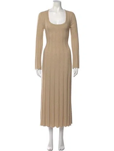 Pre-owned Simkhai Cashmere Long Dress In Neutral