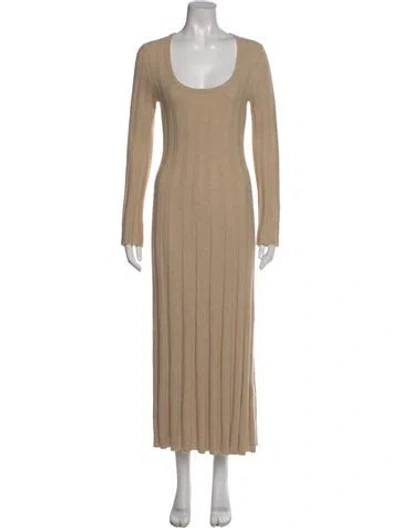 Pre-owned Simkhai Cashmere Long Dress In Neutral
