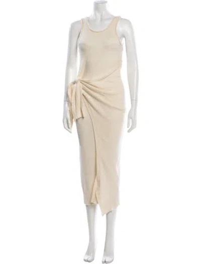 Pre-owned Simkhai Cashmere Long Dress In Neutral