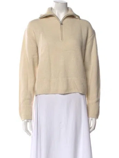 Pre-owned Simkhai Cashmere Mock Neck Sweater In Neutrals