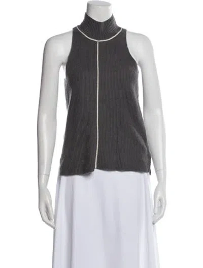 Pre-owned Simkhai Cashmere Turtleneck Sweater In Gray