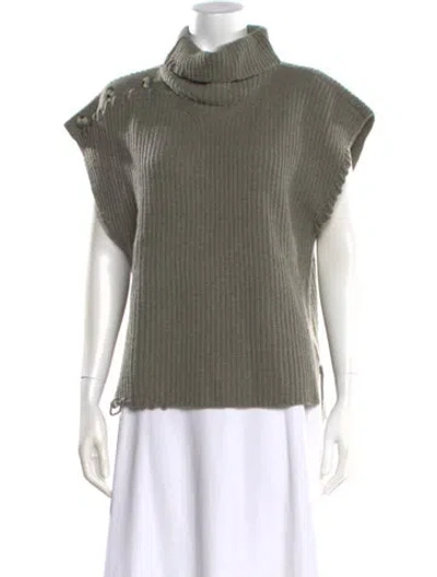 Pre-owned Simkhai Cashmere Turtleneck Sweater In Gray