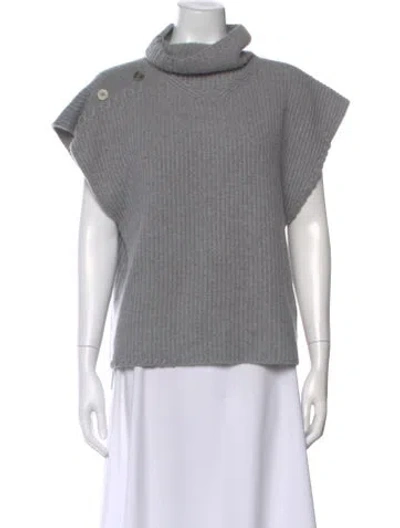 Pre-owned Simkhai Cashmere Turtleneck Sweater In Gray