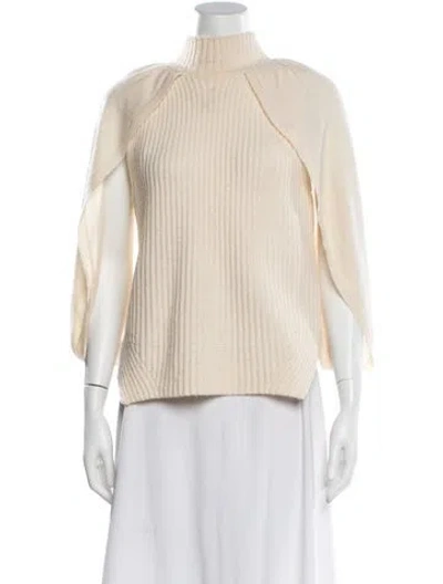 Pre-owned Simkhai Cashmere Turtleneck Sweater In Neutral