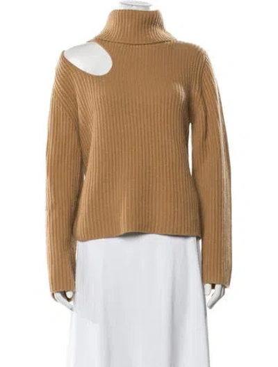 Pre-owned Simkhai Cashmere Turtleneck Sweater In Neutrals