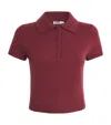 Simkhai Cashmere Twila Polo Sweater In Red