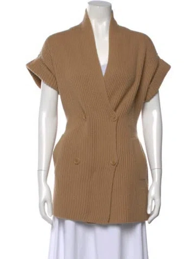 Pre-owned Simkhai Cashmere V-neck Sweater In Neutral