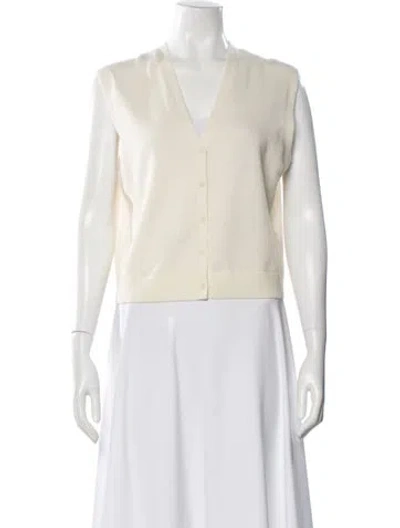 Pre-owned Simkhai Cashmere V-neck Sweater W/ Tags In Neutral