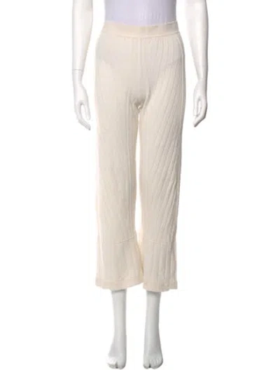 Pre-owned Simkhai Cashmere Wide Leg Pants In Neutral