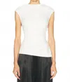Simkhai Casmi Sleeveless Top In Ivory In White