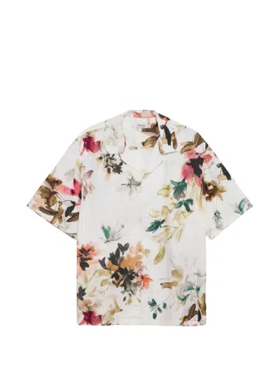 Simkhai Casper Floral-print Shirt In White