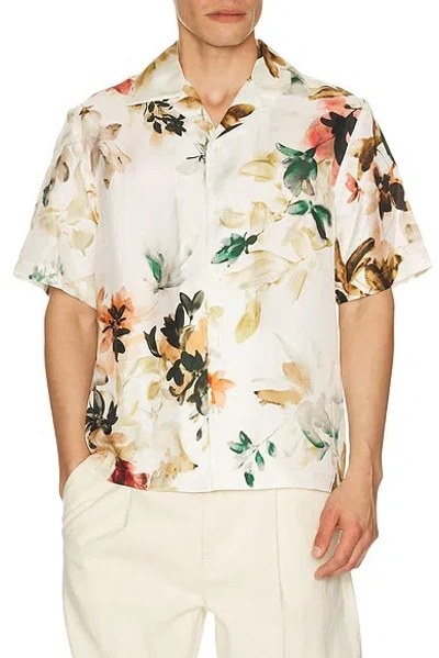 Simkhai Casper Printed Silk Shirt