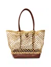 Simkhai Caspian Raffia Tote Bag In Brown