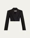 Simkhai Cassian Cropped Blazer In Black