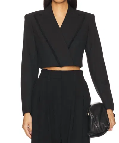 Simkhai Cassian Cropped Blazer In Black