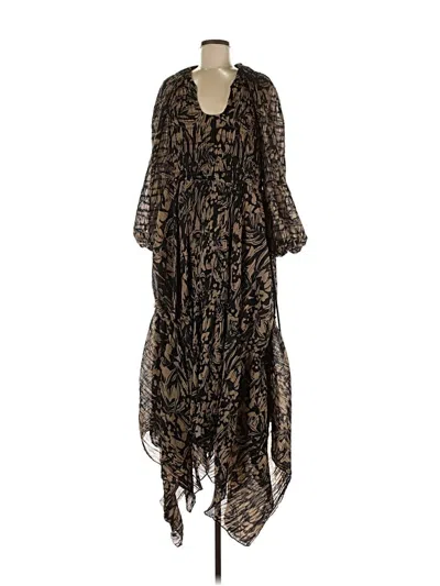 Pre-owned Simkhai Casual Dress In Brown