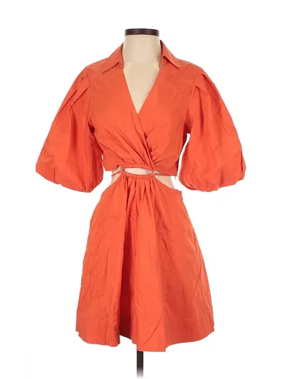 Pre-owned Simkhai Casual Dress In Orange