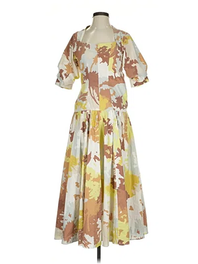 Pre-owned Simkhai Casual Dress In Yellow