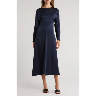 Simkhai Catriona Long Sleeve Midi Dress In Blue