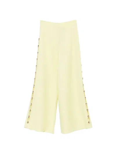 Simkhai Cayman Studded Trousers In Yellow