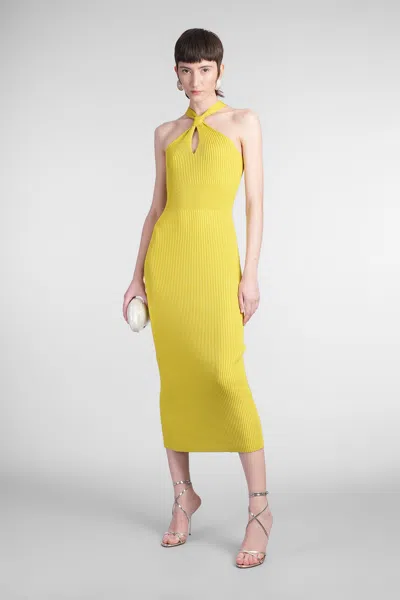 Simkhai Celaena Dress Woman In Green Rayon