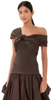 Simkhai Celiana Knit Combo Top Chocolate In Brown