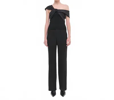 Simkhai Celiana Knit Combo Top In Black