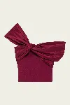 Simkhai Celiana Off-shoulder Top In Cranberry In Red