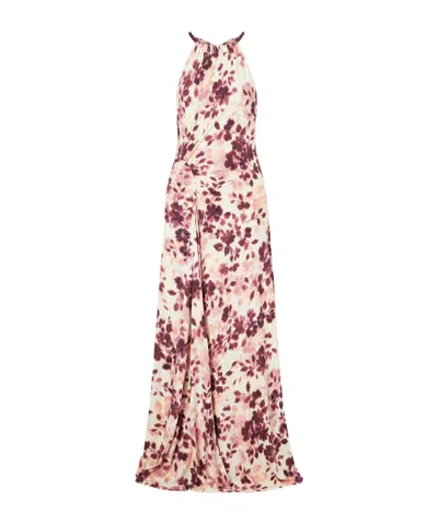 Simkhai Cerin Printed Jersey Halterneck Gown In Multi