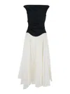 Simkhai Cersei Midi Dress In Black/white