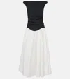 Simkhai Cersei Midi Dress In Black/white In Schwarz
