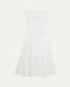 Simkhai Cersei Drop-waist Off-the-shoulder Midi Dress In White