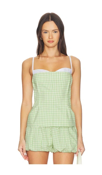 Simkhai Charlee Bustier Top In Green