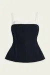 Simkhai Charlee Bustier Top In Black Multi In Blue