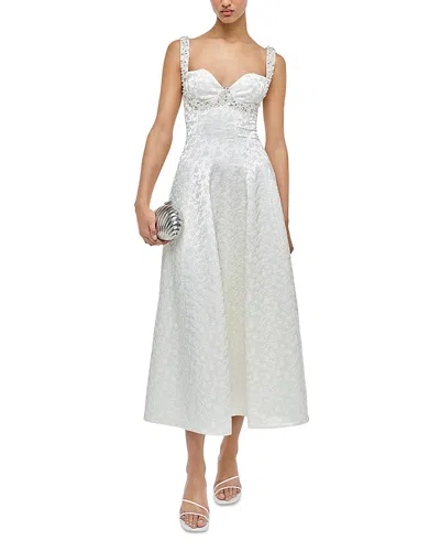 Simkhai Charlotte Sleeveless Midi Dress In White