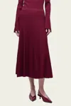 Simkhai Chiara Midi Skirt In Cranberry