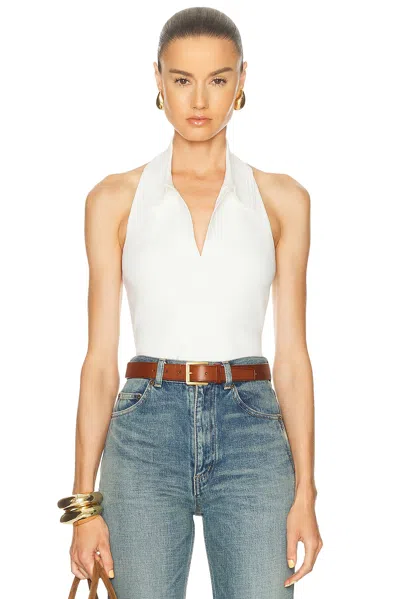 Simkhai Chloe Knit Halter Tank Top In White