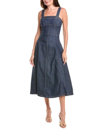 Simkhai Cici Bustier Midi Dress In Blue