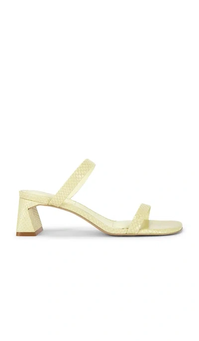 Simkhai Clara Snake Print Leather Block Heel In Neutral