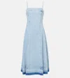 Simkhai Clarissa Denim Midi Dress In Del Mar In Blue