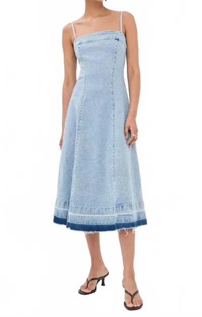 Simkhai Clarissa Midi Dress In Delmar In Blue